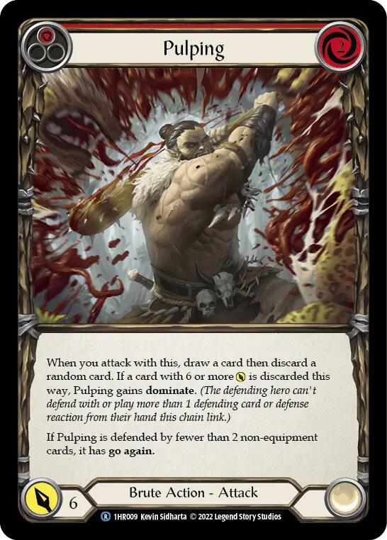 Pulping (Red) [1HR009] [Historic Pack 1 Blitz Deck Rhinar]