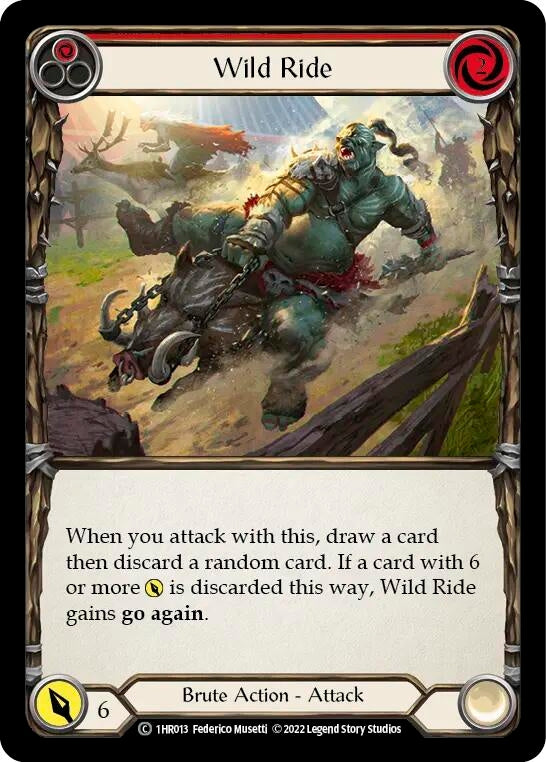 Wild Ride (Red) [1HR013] [Historic Pack 1 Blitz Deck Rhinar]