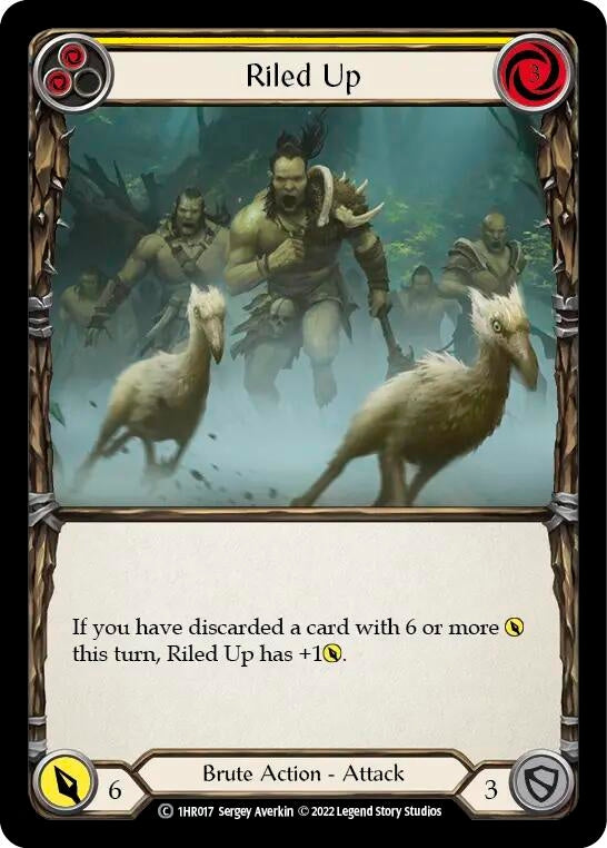 Riled Up (Yellow) [1HR017] [Historic Pack 1 Blitz Deck Rhinar]