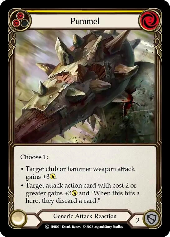 Pummel (Yellow) [1HR021] [Historic Pack 1 Blitz Deck Rhinar]