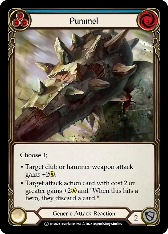 Pummel (Blue) [1HR023] [Historic Pack 1 Blitz Deck Rhinar]
