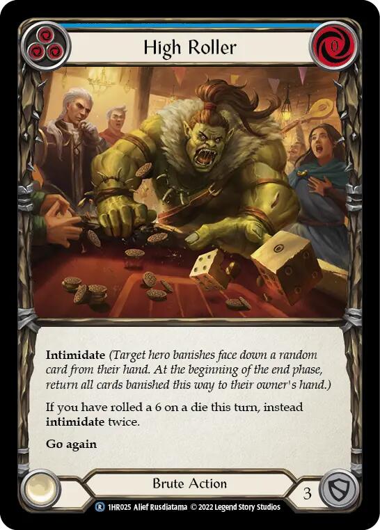High Roller (Blue) [1HR025] [Historic Pack 1 Blitz Deck Rhinar]