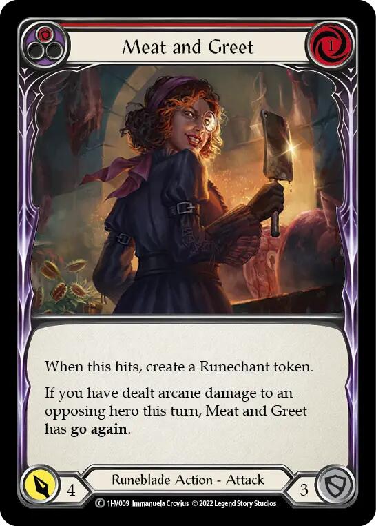 Meat and Greet (Red) [1HV009] [Historic Pack 1 Blitz Deck Viserai]