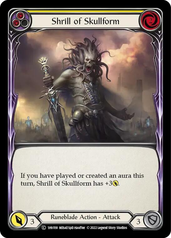 Shrill of Skullform (Yellow) [1HV018] [Historic Pack 1 Blitz Deck Viserai]