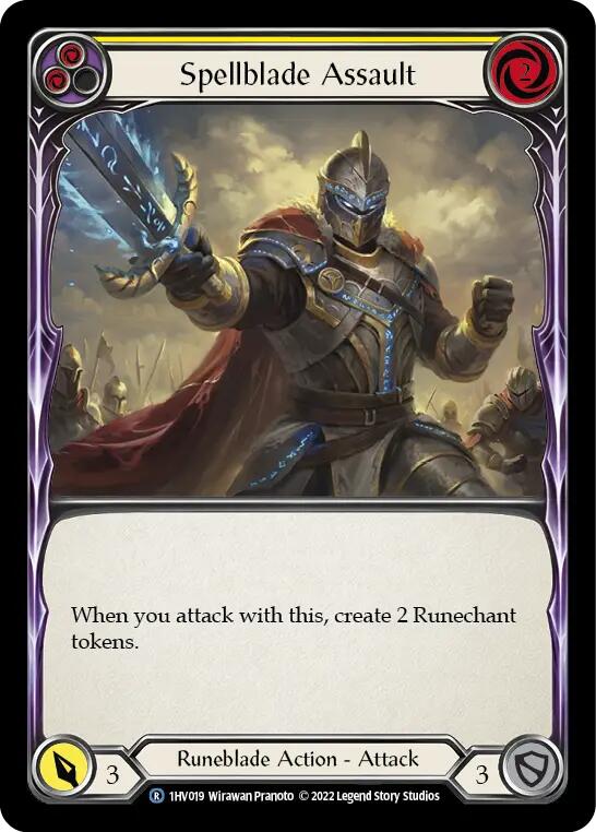 Spellblade Assault (Yellow) [1HV019] [Historic Pack 1 Blitz Deck Viserai]