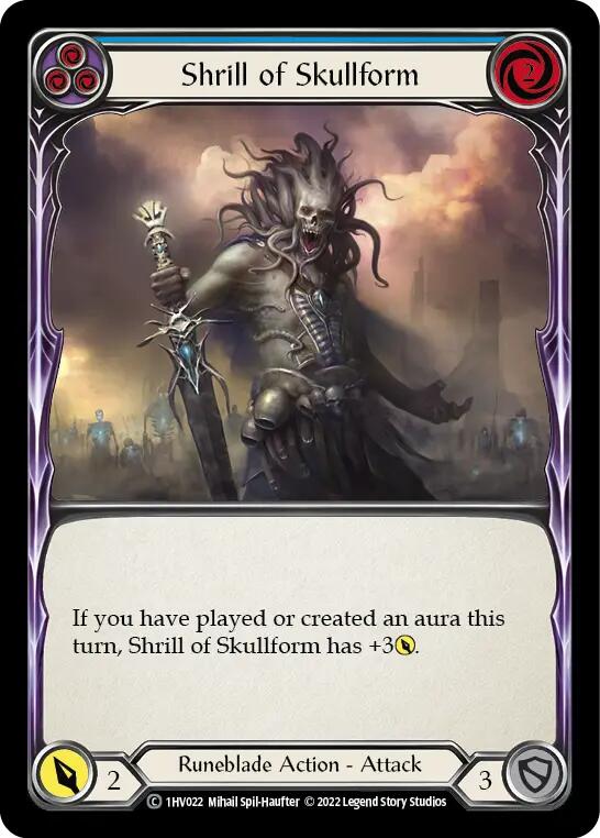 Shrill of Skullform (Blue) [1HV022] [Historic Pack 1 Blitz Deck Viserai]