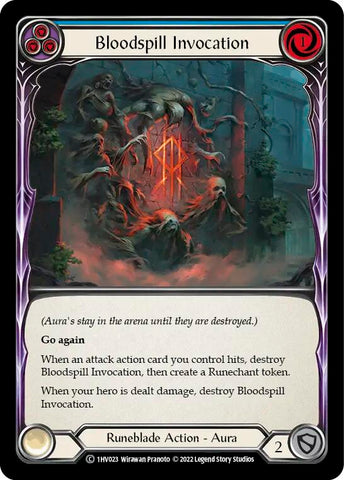 Bloodspill Invocation (Blue) [1HV023] [Historic Pack 1 Blitz Deck Viserai]
