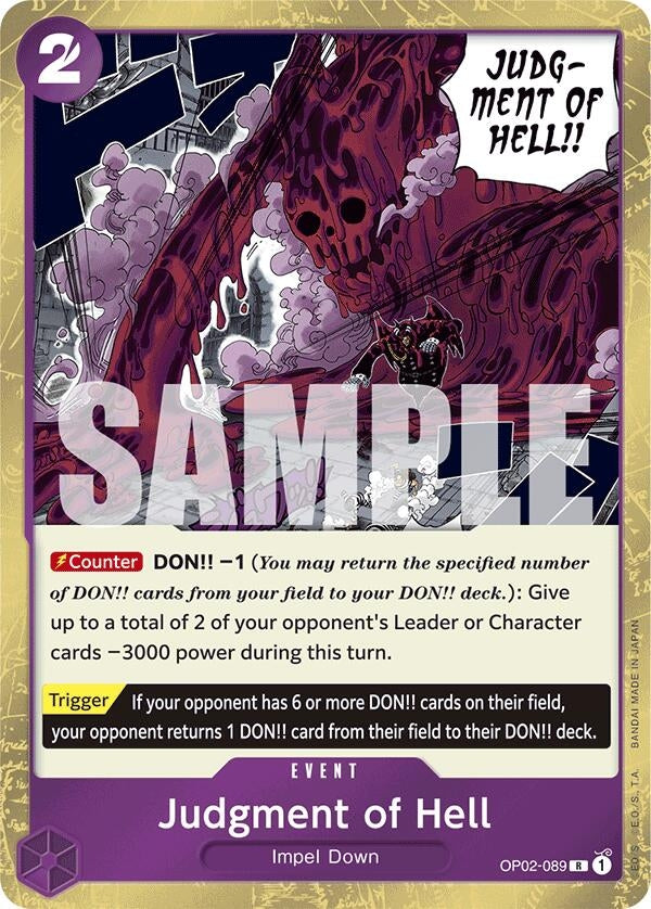 Judgment of Hell (Alternate Art) (Manga) [Premium Booster: The Best]