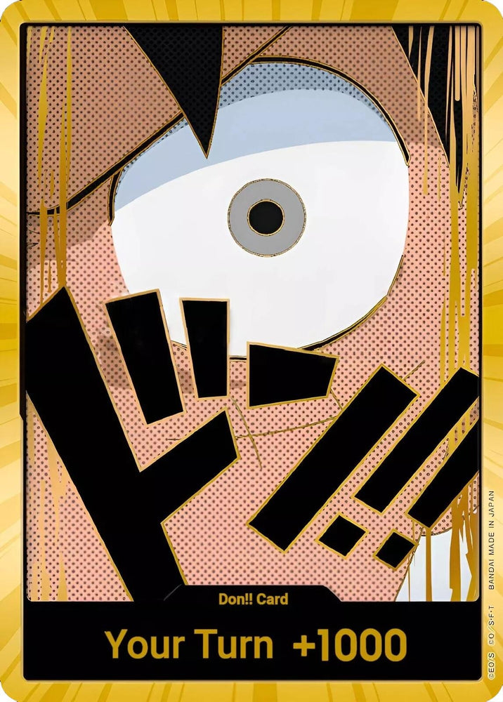 Image for DON!! Card (Luffy) (Gold) [Premium Booster -The Best-] - One Piece Card Game