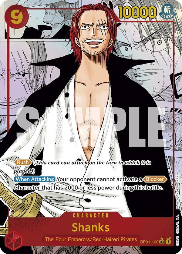 Image for Shanks (Manga) (OP01-120) - One Piece Card Game