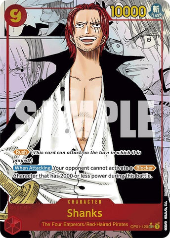 Image for Shanks (Manga) (OP01-120) - One Piece Card Game