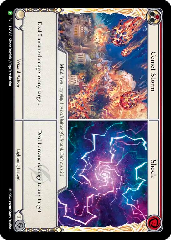 Comet Storm // Shock [LGS335] (Promo) Cold Foil