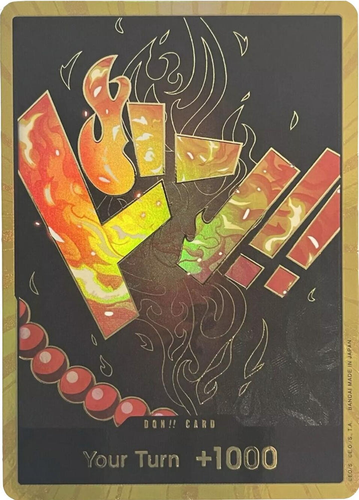 Image for DON!! Card (Ace) (Gold) [Premium Booster -The Best-] - One Piece Card Game