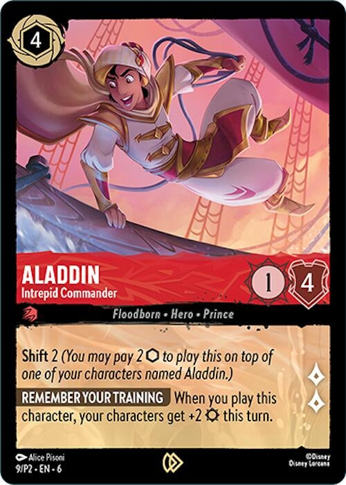 Aladdin - Intrepid Commander (9) [Disney Lorcana Promo Cards]