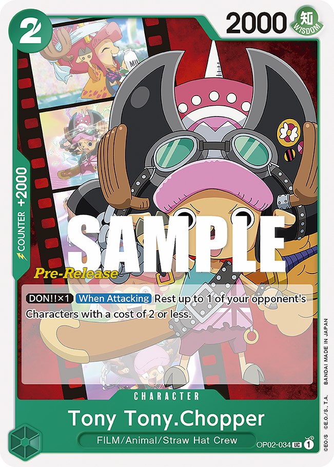 Tony Tony.Chopper (OP02-034) [Paramount War Pre-Release Cards]
