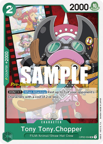 Tony Tony.Chopper (OP02-034) [Paramount War Pre-Release Cards]