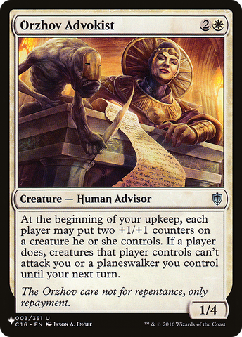 Orzhov Advokist [The List Reprints]