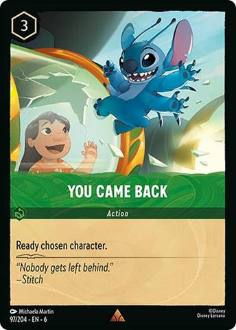 Image for You Came Back (97/204) [Azurite Sea]