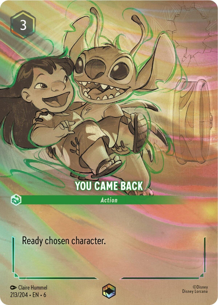 Image for You Came Back (Enchanted) (213/204) [Azurite Sea]