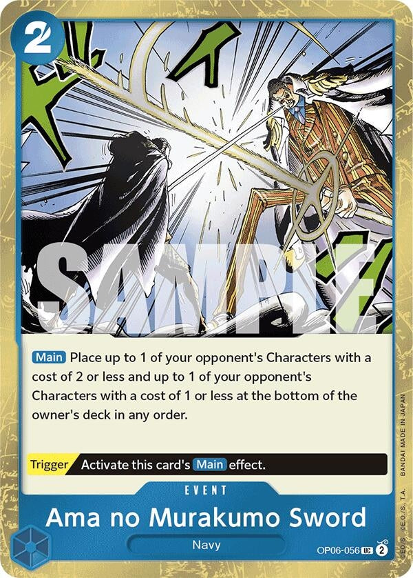 Image for Ama no Murakumo Sword (Jolly Roger Foil) (OP06-056) - One Piece Card Game