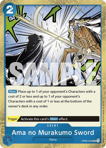 Image for Ama no Murakumo Sword (Jolly Roger Foil) (OP06-056) - One Piece Card Game