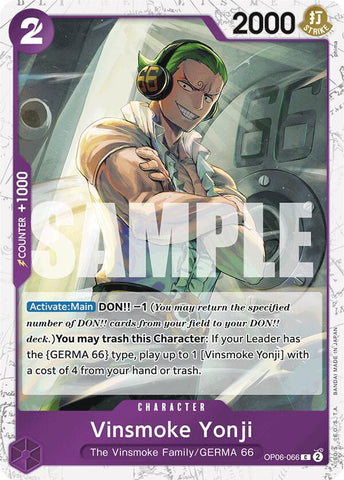 Vinsmoke Yonji [Premium Booster: The Best]