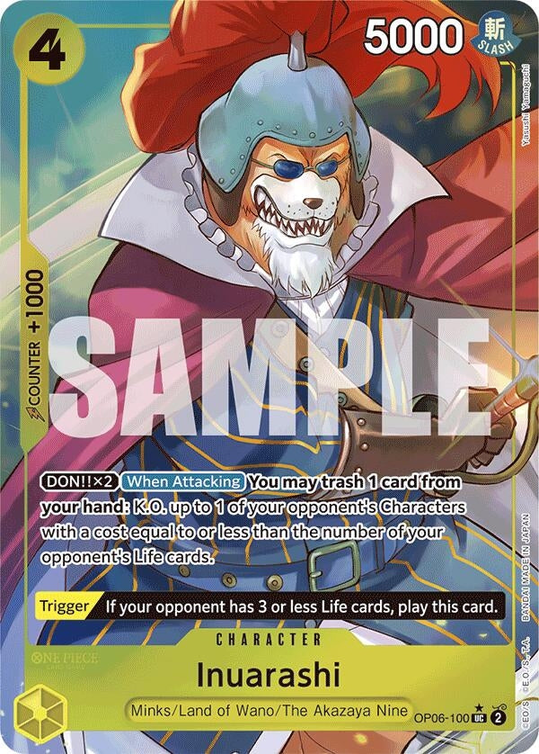 Image for Inuarashi (Full Art) (OP06-100) - One Piece Card Game