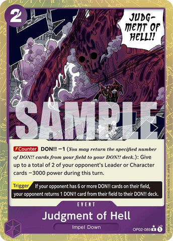 Judgment of Hell (Textured Foil) [Premium Booster: The Best]