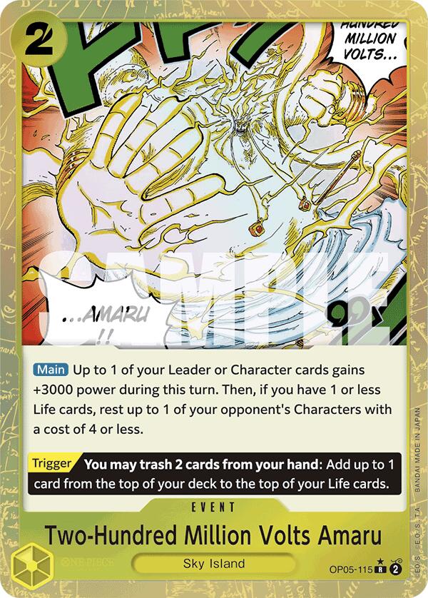 Two-Hundred Million Volts Amaru (Textured Foil) [Premium Booster: The Best]