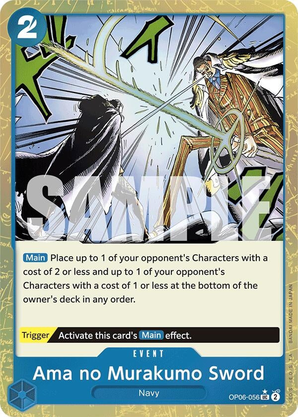 Image for Ama no Murakumo Sword (Textured Foil) (OP06-056) - One Piece Card Game