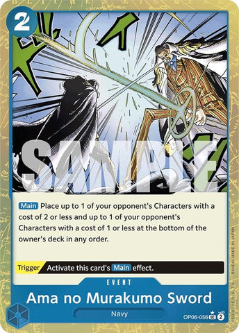 Image for Ama no Murakumo Sword (Textured Foil) (OP06-056) - One Piece Card Game