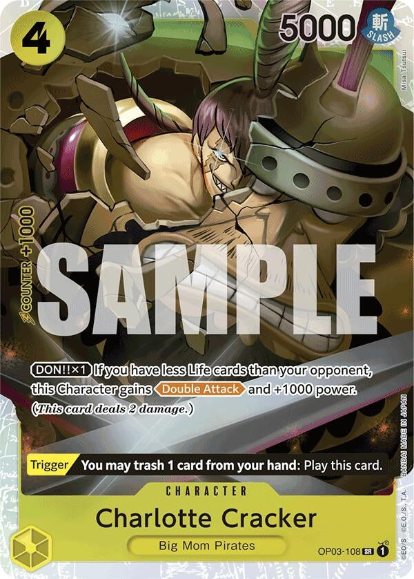 Image for Charlotte Cracker (Reprint) (OP03-108) - One Piece Card Game