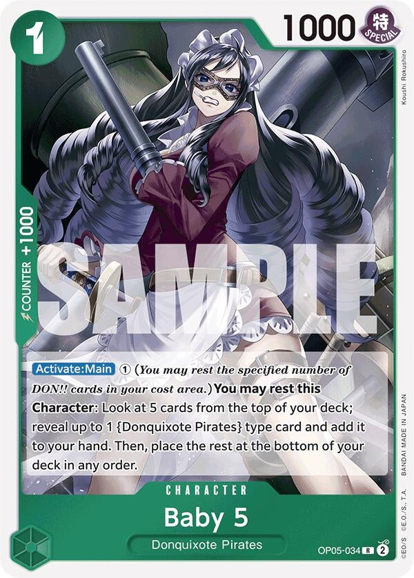 Image for Baby 5 (OP05-034) (Reprint) (OP05-034) - One Piece Card Game