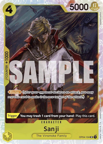 Image for Sanji (Reprint) (OP04-104) - One Piece Card Game