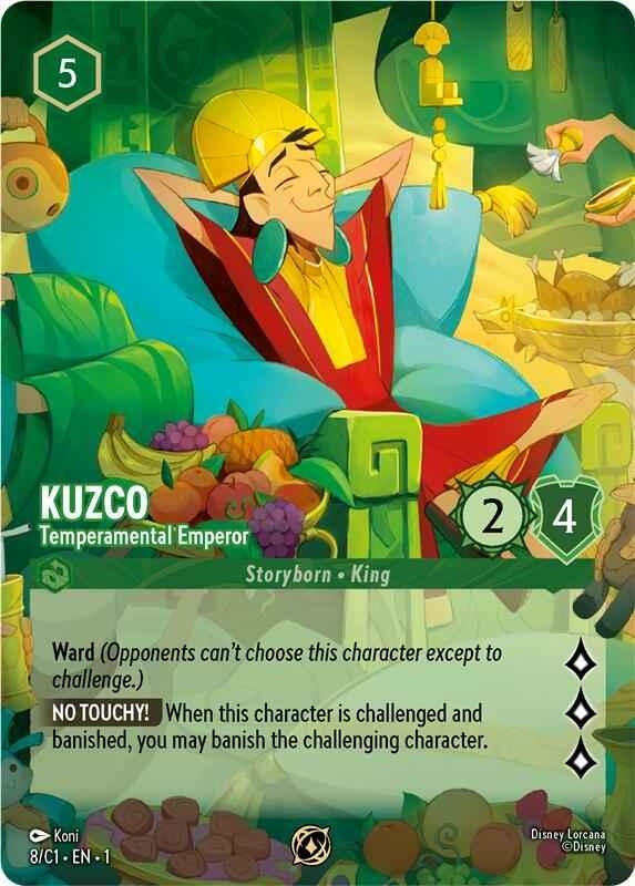 Kuzco - Temperamental Emperor (8) [Disney Lorcana Promo Cards]