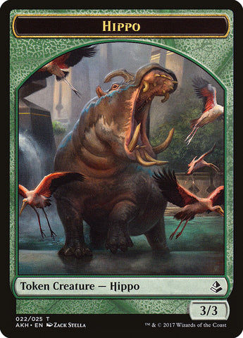 Aven Wind Guide // Hippo Token [Amonkhet Tokens]
