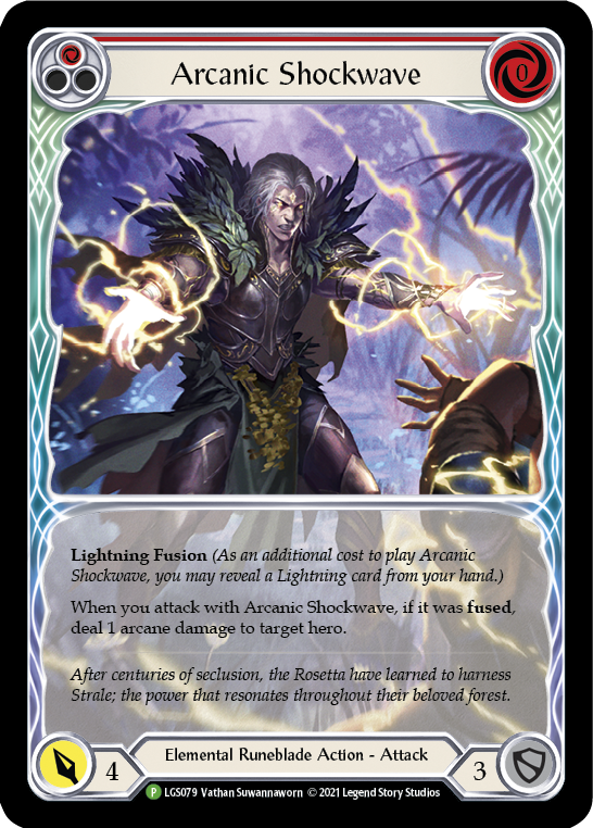 Arcanic Shockwave (Red Extended Art) [LGS079] (Promo) Rainbow Foil