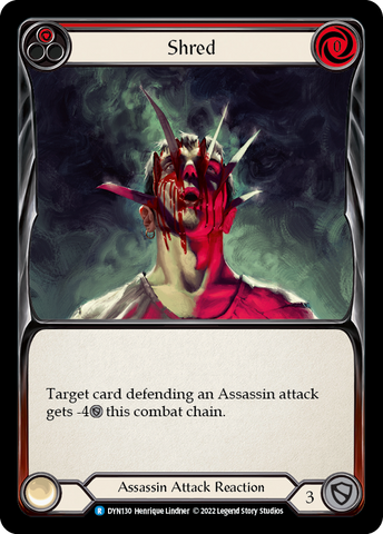 Shred (Red) [DYN130] (Dynasty) Rainbow Foil