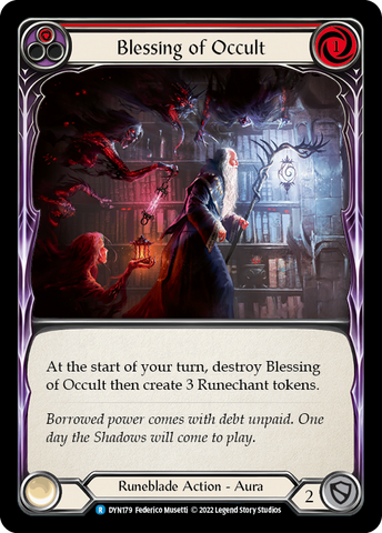Blessing of Occult (Red) [DYN179] (Dynasty) Rainbow Foil