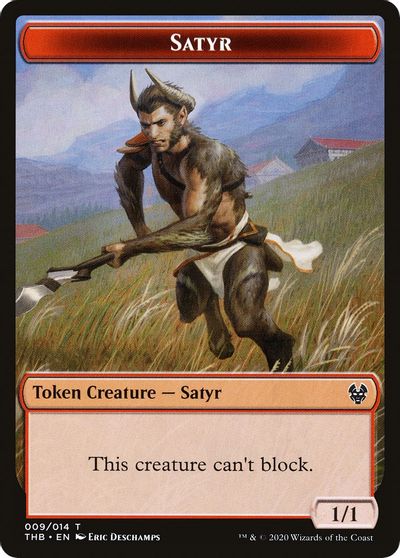 Elemental // Satyr Double-sided Token (Challenger 2020) [Unique and Miscellaneous Promos]