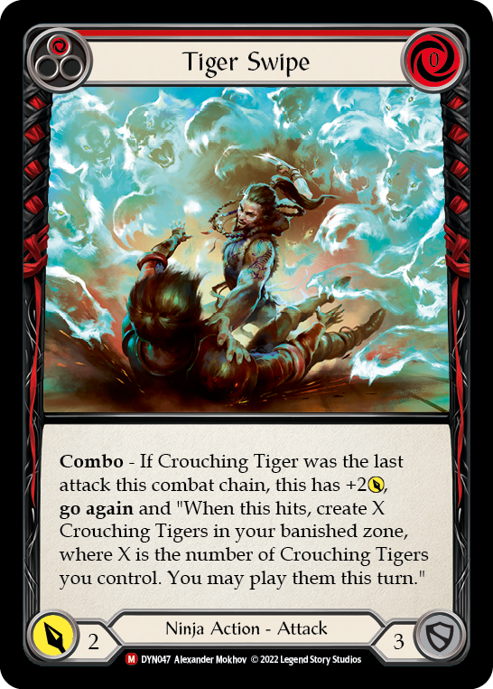 Tiger Swipe [DYN047] (Dynasty) Rainbow Foil