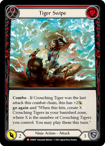 Tiger Swipe [DYN047] (Dynasty) Rainbow Foil