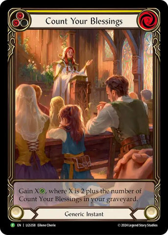 Count Your Blessings (Rainbow Foil) [LGS358] (Promo)  Rainbow Foil