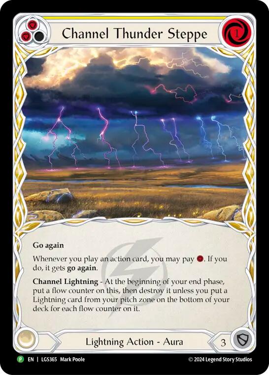 Channel Thunder Steppe (Cold Foil) [LGS365] (Promo) Cold Foil
