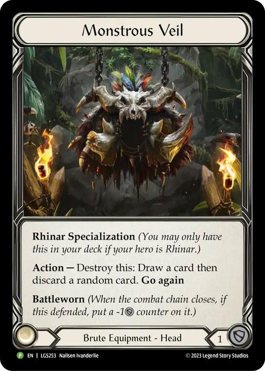 Monstrous Veil [LGS253] (Promo) Cold Foil