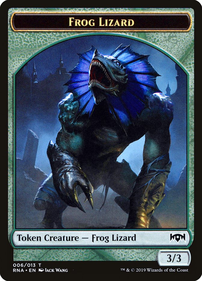 Ooze // Frog Lizard Token [Ravnica Allegiance: Guild Kits]