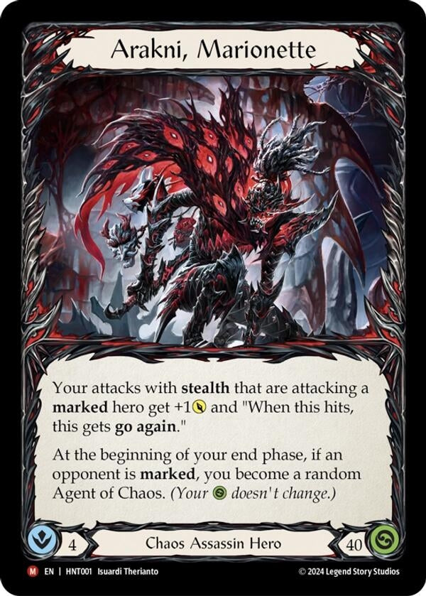 Image for Arakni, Marionette (HNT001) (The Hunted) - Flesh and Blood TCG