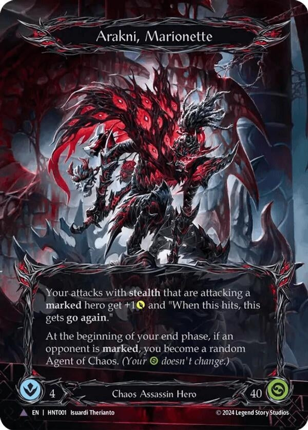 Image for Arakni, Marionette (Marvel) (HNT001) (The Hunted) - Flesh and Blood TCG