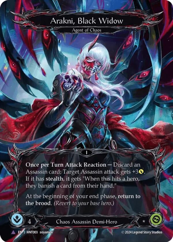 Image for Arakni, Black Widow (Marvel) (HNT003) (The Hunted) - Flesh and Blood TCG