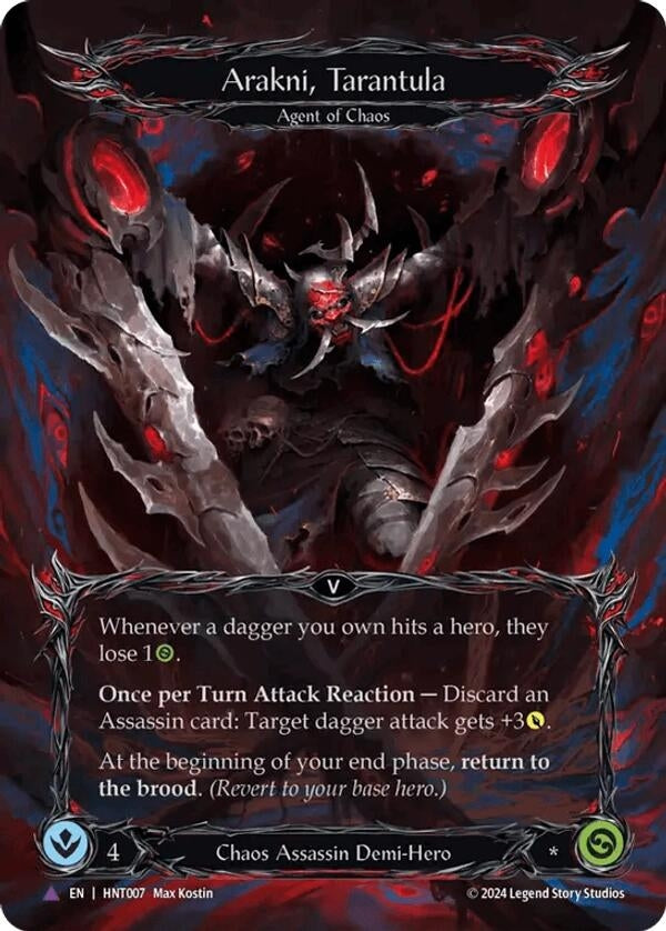 Image for Arakni, Tarantula (Marvel) (HNT007) (The Hunted) - Flesh and Blood TCG